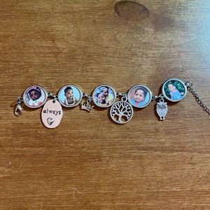 5 Photo Charm Bracelet